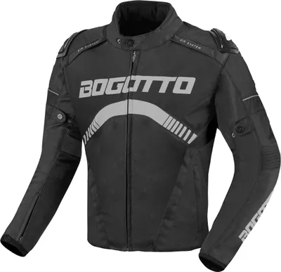 Obrázek produktu pro Bogotto Boomerang Voděodolná textilní motocyklová bunda, černá/šedá, S