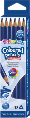 Obrázok produktu pre Trojhranné ceruzky 12 ks Colorino námornícka modrá