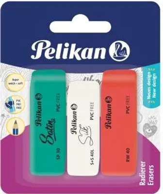 Obrázek produktu pro Guma Pelikan RW/SP/S+S/3/B 3 kusy na blistru