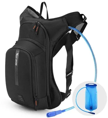 Obrázek produktu pro Batoh na vodu pro cyklisty - 10litrový sportovní batoh s vodním vakem - lehký, prodyšný, reflexní, vhodný pro cyklistiku, běh a turistiku