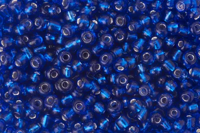 Produktbild von Rocailles "Silverline" Dunkelblau