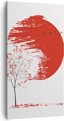Produktbild von Bild auf Leinwand - Leinwandbild - Einteilig - Japan Blume Kirschen - 55x100cm - Wand Bild - Wanddeko - Wandbilder - Leinwanddruck - Bilder - Wanddekoration - Leinwand bilder - PA55x100-5063