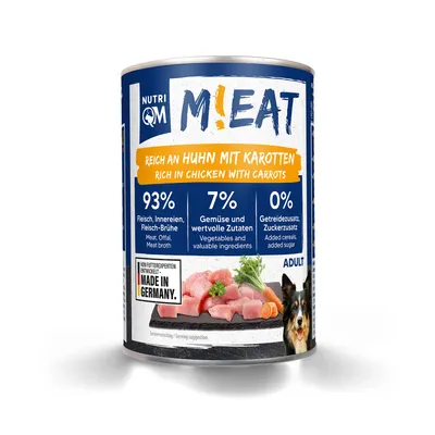 Produktbild von NutriQM M!eat Huhn & Karotte 6 x 400 g