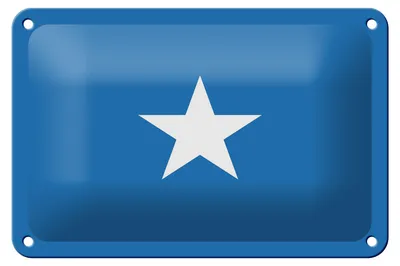 Produktbild von Blechschild Flagge Somalias 18x12cm Flag of Somalia Dekoration