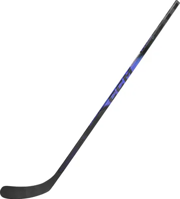 A hockey stick on a white background.