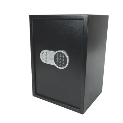 Produktbild von Perel Elektronischer Safe mit Zahlencode und Notschlüssel, Stahlsafe mit LED-Beleuchtung und