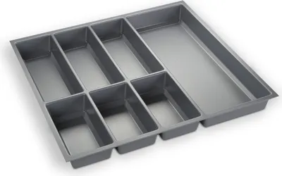 Produktbild von ORGA-BOX III Besteckeinsatz grau 473,5 x 494 mm für 60 cm Schublade Nobilia ab 2013