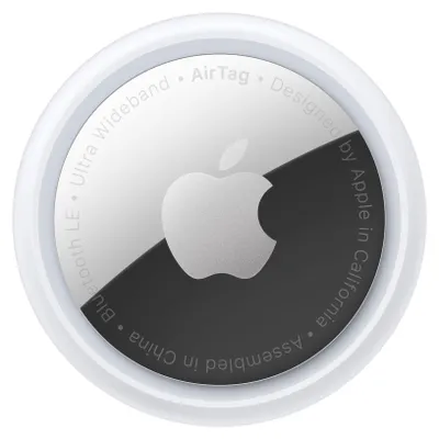 Immagine prodotto di Apple AirTag, articolo, cercatore, argento, bianco, resistente alla polvere, IP67, CR2032