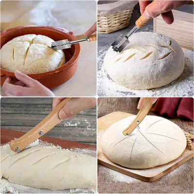 Produktbild von Teigmesser - Teigmesschen - Klinge - Klingenmesser - Baguette-Messer