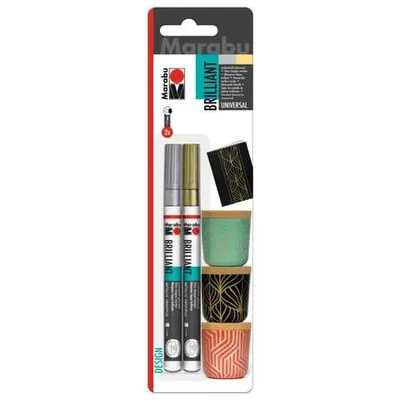 Produktbild von Marabu Lackmarker "Brilliant Painter Basic" 2er Blister