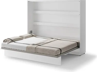 Produktbild von Schrankbett 160 x 200 Horizontal BC-14 Weiß Matt LENART BED CONCEPT Wandklappbett