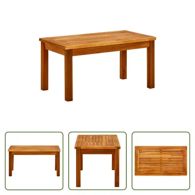 Immagine prodotto di The Living Store Tavolino da giardino 70x40x36 cm in legno massiccio di acacia
