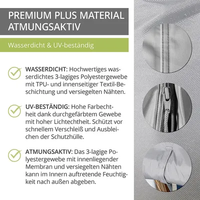 Produktbild von Strandkorb Schutzhülle Premium Plus 125x100x165/140cm Taupe