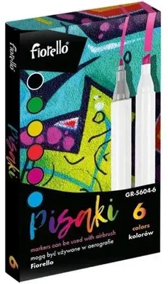 Obrázek produktu pro Vyměnitelné airbrushové fixy, 6 barev – Fiorello
