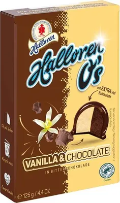 Produktbild von Halloren O's Vanilla & Chocolate 125g