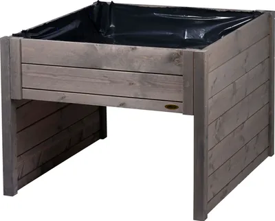 Produktbild von dobar Mährobotergarage mit integriertem Pflanzkasten, Automower-Unterstand, 79 x 73 x 56 cm, Grau
