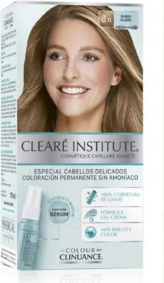 Obrázok produktu pre Clearé Institute Colour Clinuance 8.0 farba na vlasy, svetlá blond, 170 ml