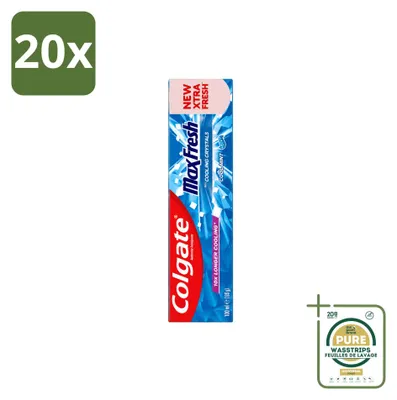 Productafbeelding van 20 x Colgate Max Fresh Cool Mint tandpasta - 100 ml - Voorraadverpakking - 20 stuks