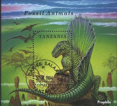 Produktbild von Briefmarken Tansania 1994 Mi Block250 (kompl.Ausg.) gestempelt Prähistorische Tiere