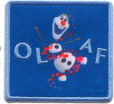 Produktbild von Disney © Frozen 2 Die Eiskönigin 2 Olaf - Aufnäher, Bügelbild, Aufbügler, Applikationen, Patches, Flicken, Größe: 6,2 x 6,2 cm