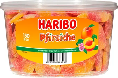 Obrázok produktu pre Haribo ovocné žuvačky s broskyňovou príchuťou 1350g