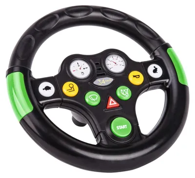 Produktbild von Lenkrad Spiellenkrad Kinderlenkrad - Ø 19,3 x 10,5 cm - Kinderlenkrad mit Sound - Für Big-Bobby-Car ab Baujahr 2010