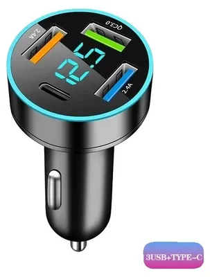 Imagen del producto de Adaptador para encendedor de cigarrillos, cargador USB multipuerto, tecnología de carga rápida, 118