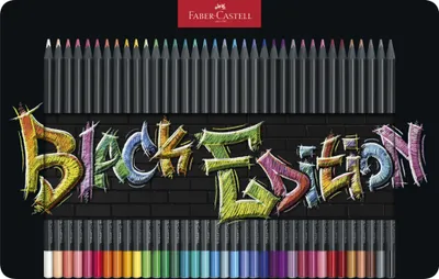 Immagine prodotto di FABER-CASTELL Buntstifte Black Edition 36er Metalletui