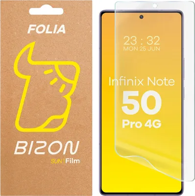 Produktbild von Matte Folie für Infinix Note 50 Pro 4G, Bizon Glass Film Sun, 1 Stück