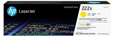 Immagine prodotto di Cartuccia toner originale HP 222X giallo LaserJet ad alta resa, 2500 pagine, giallo, 1 pezzo