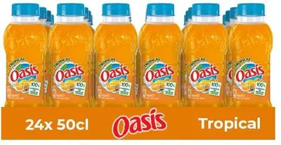 Produktbild von Oasis Tropenkappe Erfrischungsgetränk 24x50cl