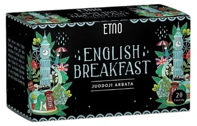 Obrázok produktu pre Čierny čaj ETNO English Breakfast, 20 ks