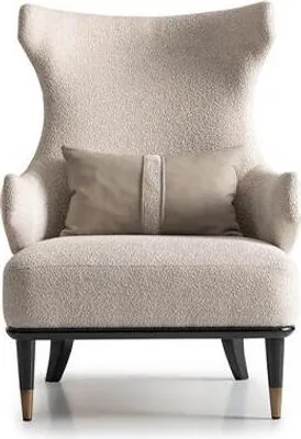 Productafbeelding van Oorresteun fauteuil, fauteuil, éénpersoons, luxe, beige, stof, modern, woonkamer