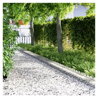 Produktbild von Rasenkanten 20 Stück Silber 103 x 0,05 x 22 cm Verzinkter Stahl, Rasenkante Beeteinfassung für Gartenbeet Wege Vorgarten