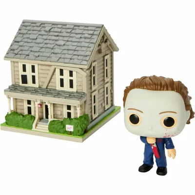 Produktbild von Funko Pop! Halloween - Michael Myers Blood Splattered with Myers House (Spirit Exclusive)