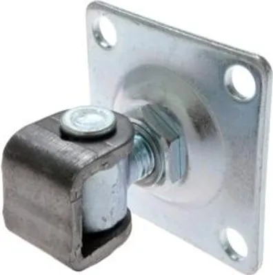 Produktbild von Verstellbares Scharnier M18 verschraubt mit Platte 90/90 mm verzinkt