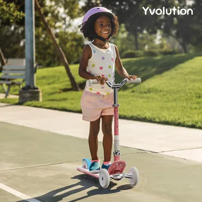 Immagine prodotto di Yvolution Scooter Classic Glider rosso - triciclo regolabile per bambini