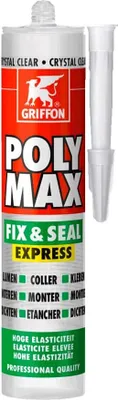 Produktbild von Griffon 6150452 Montageklebstoff Poly Max 300g transparent Dichtmasse Fix Seal