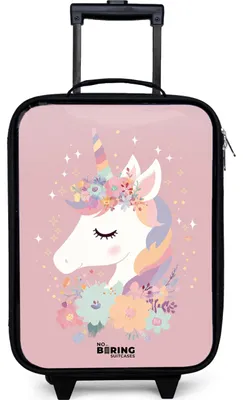 Productafbeelding van Kinderkoffer - Compact - Roze - Eenhoorn - 48x31x19 cm