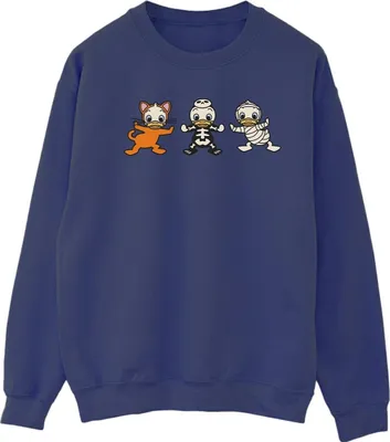 Produktbild von Disney - "Duck Tales Halloween" Sweatshirt für Damen BI29251 (S) (Marineblau)