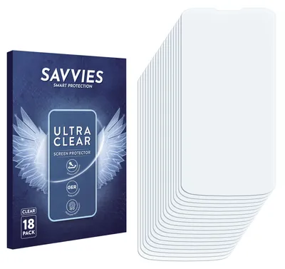 Produktbild von 18x Für Unitech EA602 Schutzfolie Savvies Displayschutz Display Schutz Folie Klar Transparent