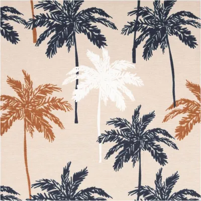Produktbild von Jersey Stoff Meterware Baumwolljersey Palmen sand 145cm