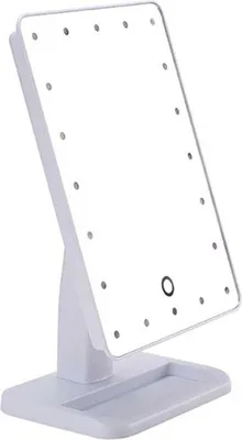 Image de INF Miroir de Maquillage LED Tactile Rotatif à 360° - 20 LED Blanc