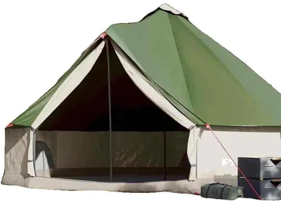 Productafbeelding van Teepee-tent, automatische opening, ruim genoeg voor gezinskamperen, groen