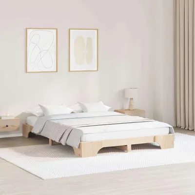 Immagine prodotto di Maison Exclusive - Struttura letto Natur 150 x 200 cm Legno di pino massiccio