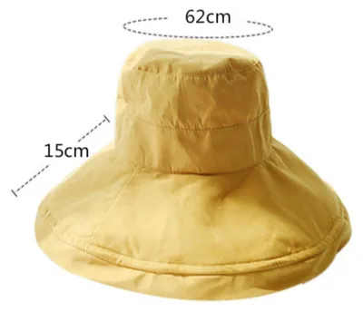 Immagine prodotto di Cappello estivo 2-in-1 Damen, con tesa extra larga di 18 cm, protezione UV UPF 50+, pieghevole, ideale per la spiaggia e il giardino
