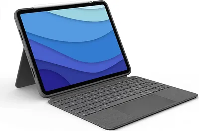 Produktbild von Logitech Combo Touch - Tastatur und Foliohülle - mit Trackpad - hintergrundbeleuchtet - Apple Smart connector - QWERTZ - Deutsch - Oxford Gray - für Apple 11-inch iPad Pro (1. Generation, 2. Generation, 3. Generation)