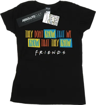 Produktbild von Friends - "They Don't Know Script" T-Shirt für Damen BI21492 (S) (Schwarz)