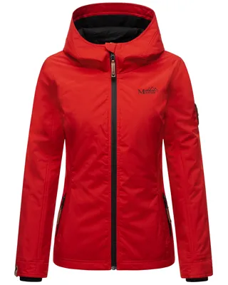 Produktbild von Marikoo Damen Übergangs Outdoor Jacke Windbreaker Regenjacke Brombeere Rot Gr. 34 - XS