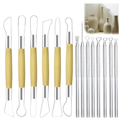 Produktbild von 14-teiliges Modellierwerkzeug-Set für Ton